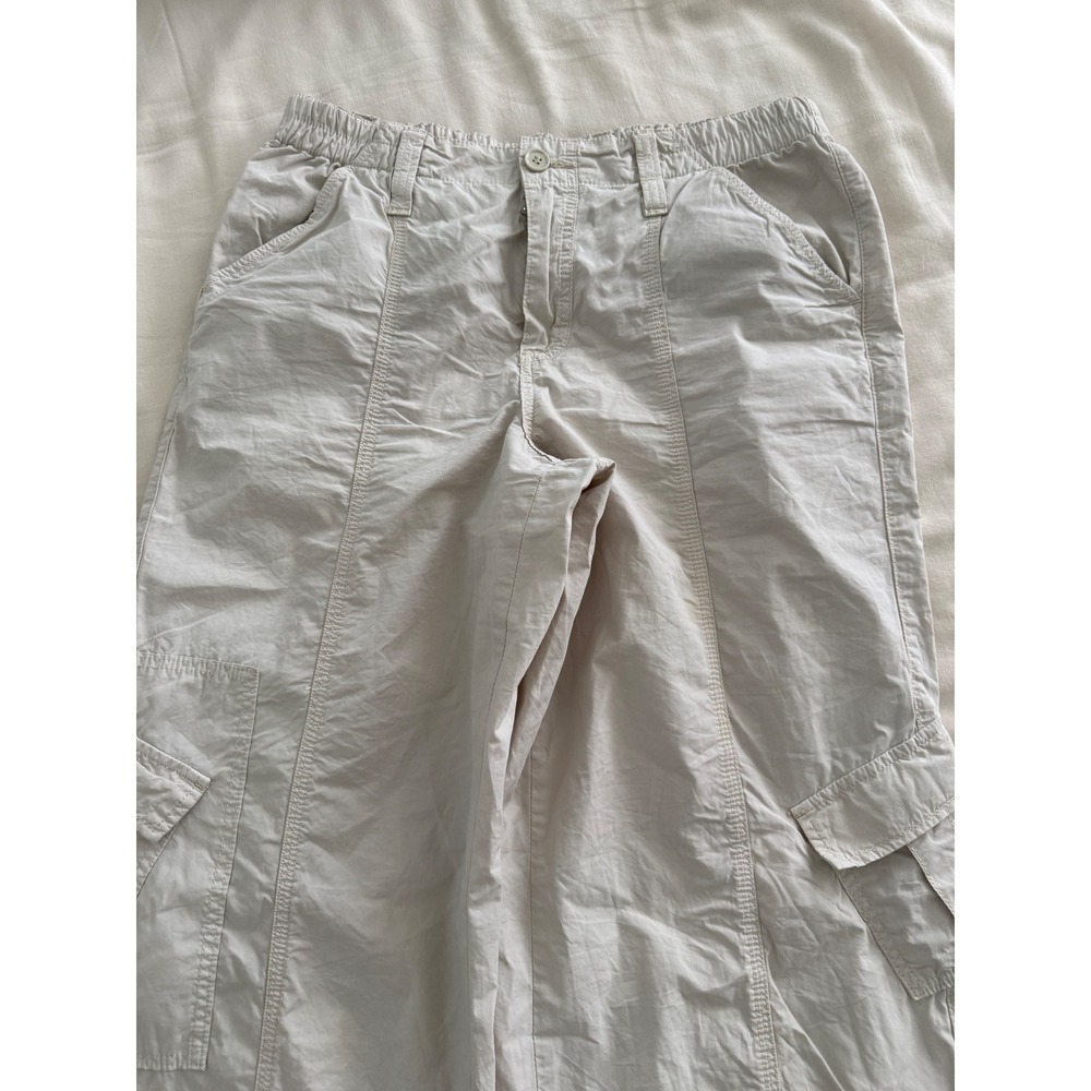 BDG Urban Outfitters Y2K Cargo Pants Wide Leg Utility Sand Beige L - Picture 4 of 8